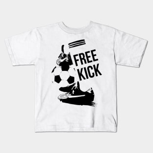 Free kick soccer Kids T-Shirt